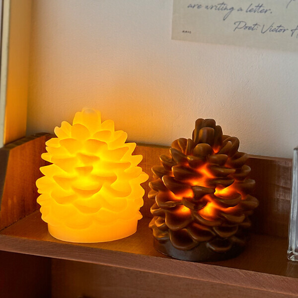 오브젠탈,Pine Cone Wax Lighting 2type