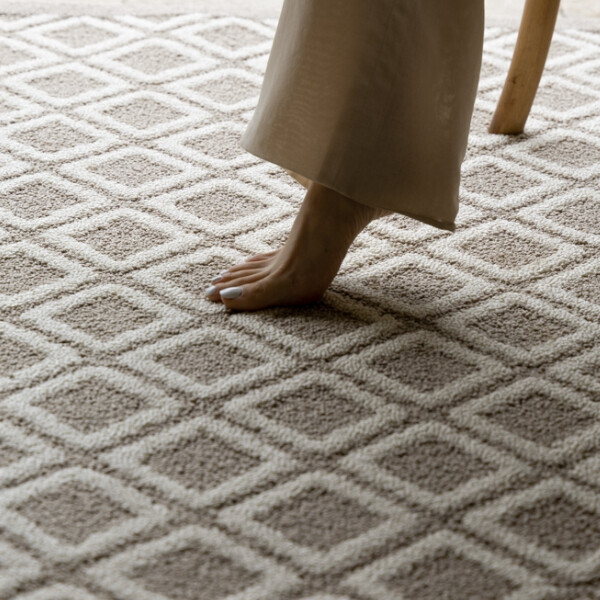 오브젠탈,Downing Square Brick Waterproof Carpet Beige